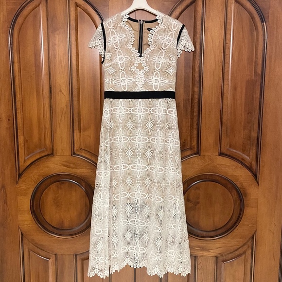 Catherine Deane White Lace Maxi Dress